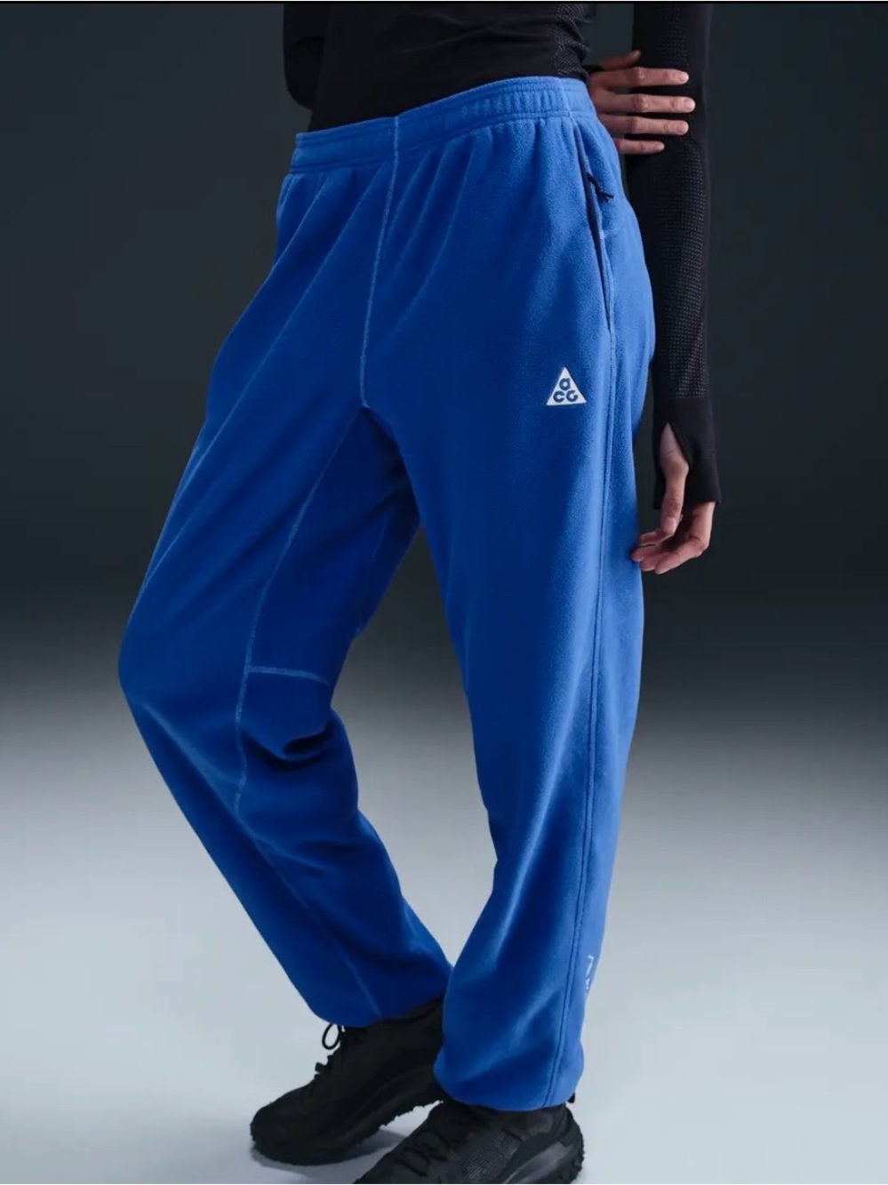 NWT Nike ACG Women’s Blue Fleece Jogger Pants Size M Therma Fit Trail Hiking